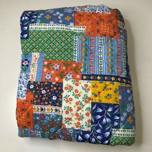 vintage quilted sleeping bag must colored floral p